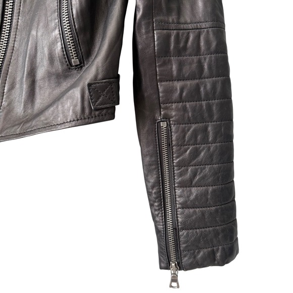 Alice + Olivia Gamma "Loving You" Embroidered Leather Moto Jacket – Rare - Picture 7 of 9